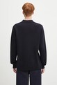 Îmbrăcăminte Norse Projects cardigan din lână Nicolai Merino Cotton Milano Jacket N45.0619.7004 bleumarin