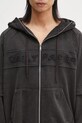 Daily Paper felpa in cotone Garment Wash Jacket nero 2511009
