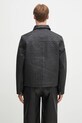 Odzież Daily Paper kurtka skórzana Silence Monogram Leather Jacket 2411001 czarny
