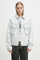Дънково яке Marcelo Burlon Bleach Denim Cargo Jacket Light Blue No без качулка син CMYE01HS25DEN0014000