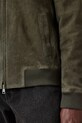 Îmbrăcăminte AllSaints geacă din piele întoarsă BUCKLEY M022LC verde