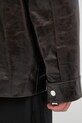 Wales Bonner kurtka skórzana Vision Leather US25LE11.LE02.899 brązowy