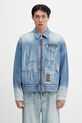 Джинсовая куртка Evisu Worker Denim w Emboss Kamon джинс голубой 2ESHTM5DJ1038