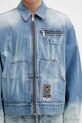 Джинсовая куртка Evisu Worker Denim w Emboss Kamon голубой 2ESHTM5DJ1038
