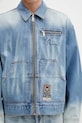 Τζιν μπουφάν Evisu Worker Denim w Emboss Kamon μπλε 2ESHTM5DJ1038