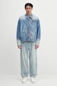 Τζιν μπουφάν Evisu Worker Denim w Emboss Kamon 2ESHTM5DJ1038