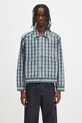 Pamučna košulja Human Made Work Jacket relaxed plava HM29JK010