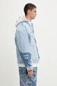 AAPE kurtka jeansowa Main niebieski AAPJKM7679XXN