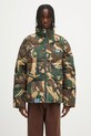 AAPE kurtka puchowa Main Down zielony AAPDNM7665XAN