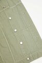 Maison Kitsuné kurtka bawełniana Trucker OM02103WD4012 zielony