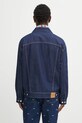 Abbigliamento Maison Kitsuné giacca di jeans Trucker OM02103WW0081 blu navy