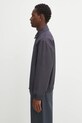 Maison Kitsuné giacca in cotone Elasticated Zipped OM02122WW9028 grigio SS25