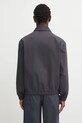 Дрехи Памучно яке Maison Kitsuné Elasticated Zipped OM02122WW9028 сив