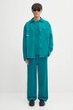 Бавовняна сорочка Pangaia DNA Interlock Jacket 10002444 бірюзовий