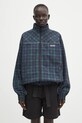 Martine Rose kurtka Oversized Track 171WP11024 turkusowy SS25