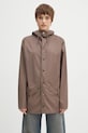Куртка Rains Jacket W3 с капюшоном коричневый 12010.110