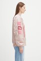 A Bathing Ape kurtka bomber Shark nylon twill różowy 1K80241005