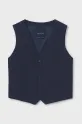 Mayoral gilet per bambini in misto lino tessuto blu navy 6346.7B.Junior.PPYA