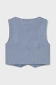 Дитяча безрукавка з домішкою льону Mayoral Newborn 1394.1K.Newborn.PPYH блакитний SS25
