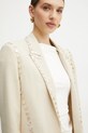 Μπλέιζερ με μίγμα μαλλιού Forte Forte μπεζ 13529bis.my.jacket