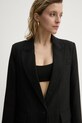 Bruuns Bazaar sacou din lana negru BBW4206