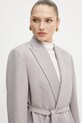 Vlnené sako Victoria Beckham sivá 1125WJK006092A