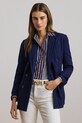 Vlnené sako Lauren Ralph Lauren vlna tmavomodrá 200957329