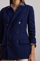 Vlnené sako Lauren Ralph Lauren tmavomodrá 200957329