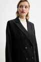 A.P.C. geaca de lana veste lucy negru WOAPO.F03212