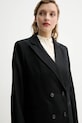 A.P.C. marynarka wełniana veste lucy czarny WOAPO.F03212