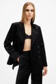 AllSaints sacou din bumbac SEVENH cu captuseala negru W026QB