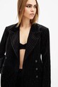 AllSaints sacou din bumbac SEVENH W026QB negru SS25