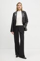 Кожаный пиджак Stand Studio Mina 66391.7850 чёрный SS25