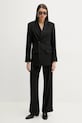MM6 Maison Margiela blazer con aggiunta di lana S52BN0136.M35153 nero SS25