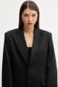 MM6 Maison Margiela blazer con aggiunta di lana S52BN0136.M35153 nero