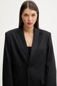 Blazer s příměsí vlny MM6 Maison Margiela S52BN0136.M35153 černá