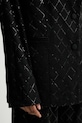 Rotate marynarka z domieszką wełny Oversized Sequins Blazer 113325100 czarny