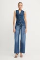 Pinko kamizelka jeansowa REIMAGINE by Patrick Mcdowell 105072.A2JW niebieski SS25
