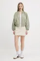 Hugo Blue kurtka bomber bawełniana 50536970 zielony SS25