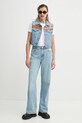 Levi's smanicato EMBROIDERED XS VEST 002A7 blu SS25