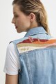 Levi's bezrękawnik EMBROIDERED XS VEST 002A7 niebieski