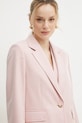 BOSS Orange marynarka z domieszką lnu różowy 50546215