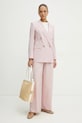 Μάλλινο σακάκι BOSS 50537509 ροζ SS25