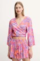 Guess camasa de plaja Planet friendly portocaliu E5GH01.WH3X2