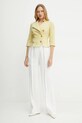 Піджак Elisabetta Franchi GI16152E2 жовтий SS25