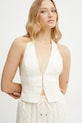 Elisabetta Franchi mellény bézs GL00652E2