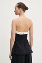 Abbigliamento Abercrombie & Fitch top di lino KI140.5047.900 nero