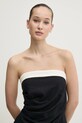 Abercrombie & Fitch top di lino nero KI140.5047.900