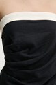 Abercrombie & Fitch top di lino KI140.5047.900 nero