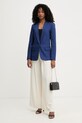 Morgan ženski suknjič z bombažem VIKO.F VIKO.F mornarsko modra SS26